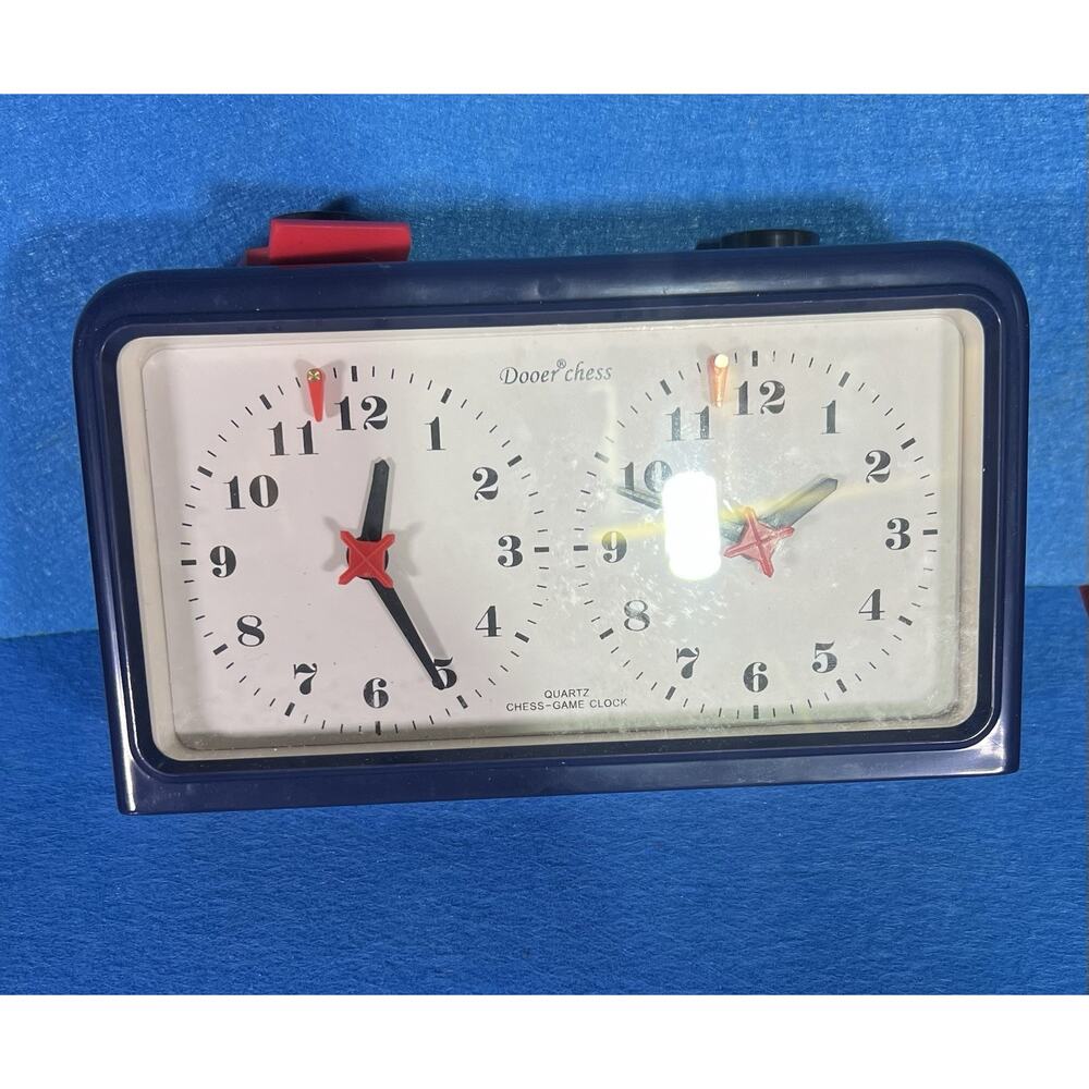 Vintage‎ Dooer Chess Timer Quartz Battery Operated Board Game Works